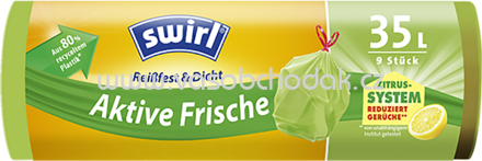 Swirl Aktive Frische Müllbeutel, 35l, 9 St