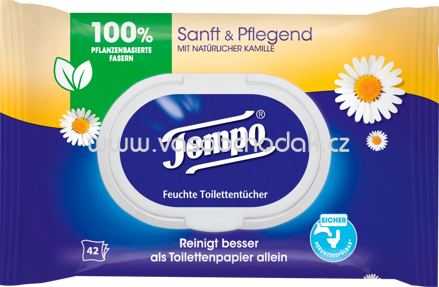 Tempo Feuchtes Toilettenpapier sanft & pflegend Kamille, 42 St