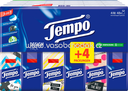 Tempo Taschentücher Design Pack, 40x10 St, 400 St