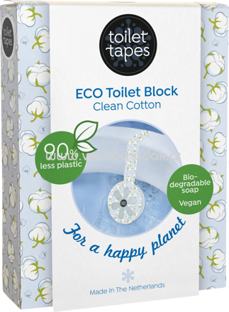 Toilet Tapes ECO  WC-Stein Toilet Block Clean Cotton, 1 St