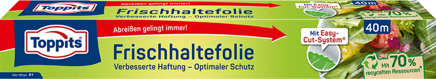 Toppits Frischhalte Folie mit Easy Cut System, 40 m