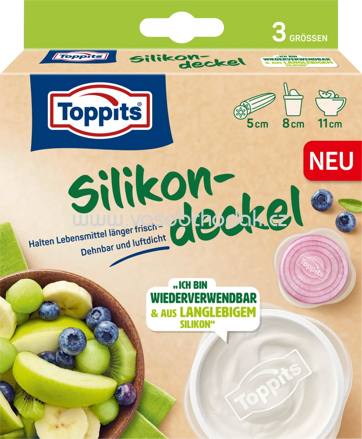 Toppits Frischhaltehauben Silikondeckel, 3 St