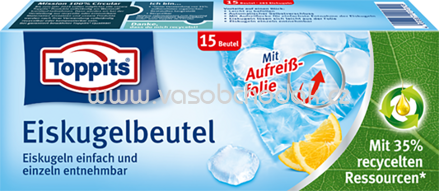 Toppits Eiskugelbeutel, 15 Beutel