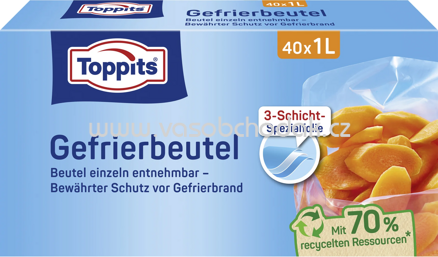 Toppits Gefrierbeutel, 1l, 40 St