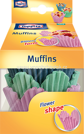 Toppits Muffins Flower Shape, 7 cm, 36 St