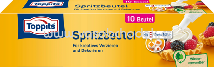 Toppits Spritzbeutel, 10 Beutel