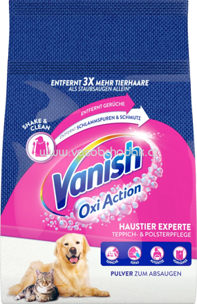 Vanish Teppichreiniger Pulver, Haustier-Experte, 750g