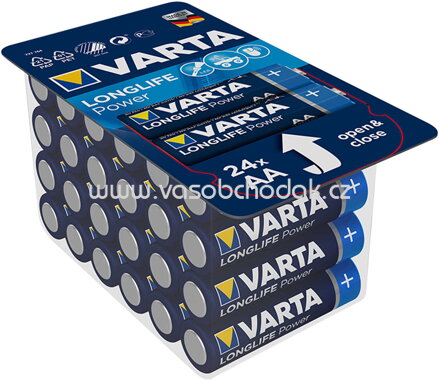 Varta Alkaline Batterien Longlife Power AA, 24 St