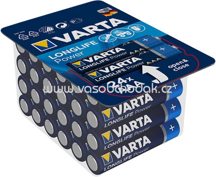 Varta Alkaline Batterien Longlife Power AAA, 24 St