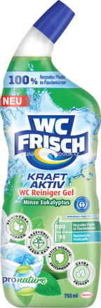 WC-Frisch WC-Reiniger Gel Pro Nature Minze-Eukalyptus, 750 ml