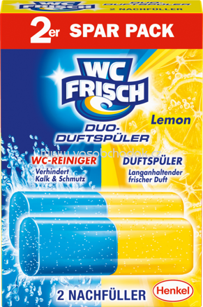 WC Frisch Duo Duftspüler Lemon Nachfüllpack, 2 St