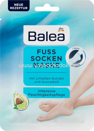 Balea Fuss Socken Maske, 1 Paar, 2 St