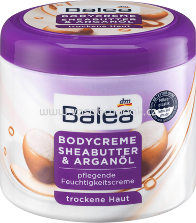 Balea Pflegecreme Sheabutter & Arganöl, 500 ml