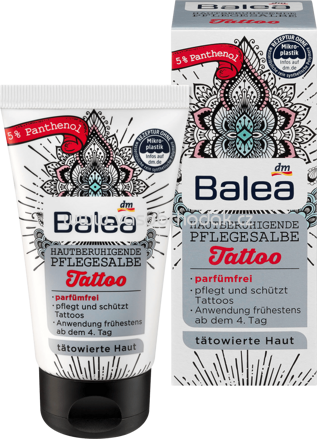 Balea Tattoopflege Hautberuhigende Pflegesalbe, 50 ml