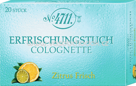 4711 Echt Kölnisch Wasser Erfrischungstuch Colognette Citrus, 20 St