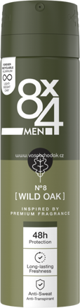 8x4 Men Deospray Wild Oak, 150 ml