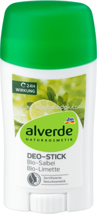 Alverde NATURKOSMETIK Deo Stick Deodorant Salbei Limette, 50 ml