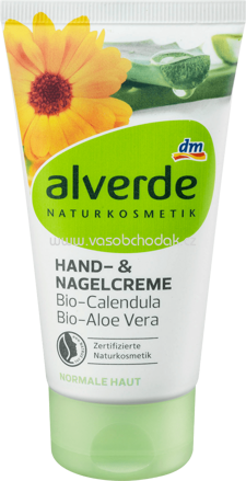 Alverde NATURKOSMETIK Hand- & Nagelcreme Bio-Calendula & Bio-Aloe Vera, 75 ml