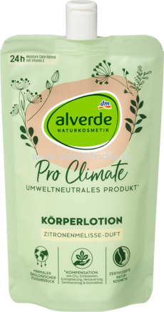 Alverde NATURKOSMETIK Pro Climate Körperlotion Zitronenmelisse-Duft, 250 ml