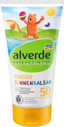 Alverde NATURKOSMETIK Kinder Sonnenbalsam LSF 50, 150 ml