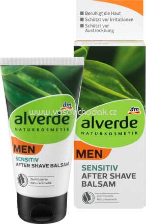 Alverde MEN After Shave Balsam Sensitiv, 75 ml