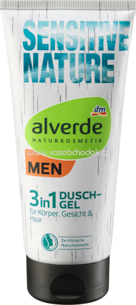 Alverde MEN Dusche Sensitive Nature 3in1, 200 ml