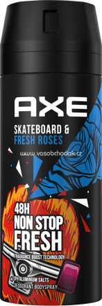 AXE Deospray Skateboard & Fresh Rose, 150 ml