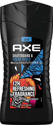 AXE Dusche Skateboard Fresh Rose, 250 ml