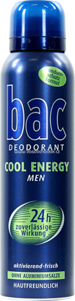 bac Deo Spray Deodorant Energy for Men, 150 ml