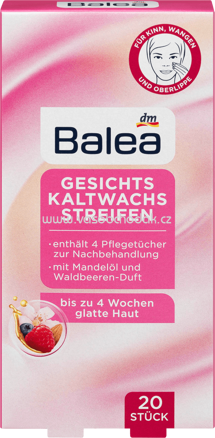 Balea Kaltwachsstreifen Gesicht, 20 St