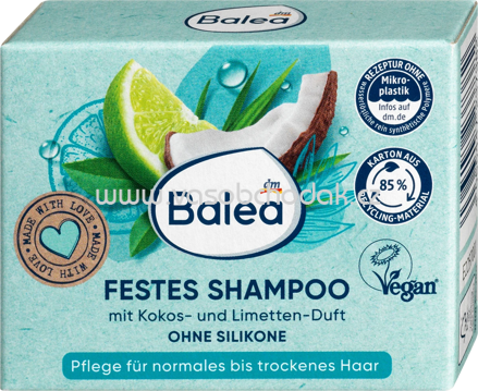 Balea Festes Shampoo Cocos-Limette, 60g