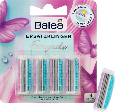 Balea Rasierklingen Fairytale, 4 St