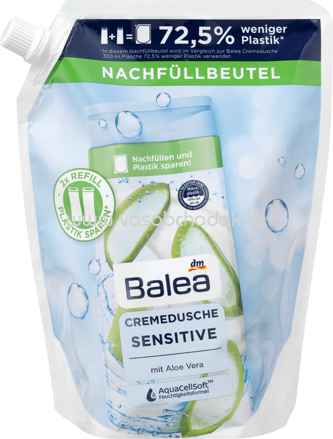 Balea Cremedusche Sensitive Nachfüllpack, 600 ml