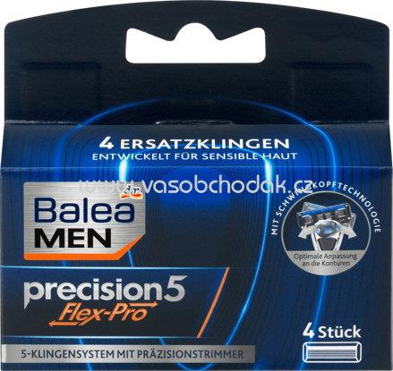 Balea MEN Rasierklingen Precision5 Flex-Pro, 4 St