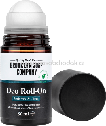 Brooklyn Soap Company Deo Roll-On Zedernöl & Citrus, 50 ml