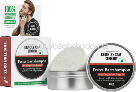 Brooklyn Soap Company Festes Bartshampoo, 48g