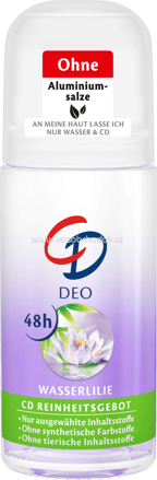 CD Deo Roll On Deodorant Wasserlilie 24h, 50 ml