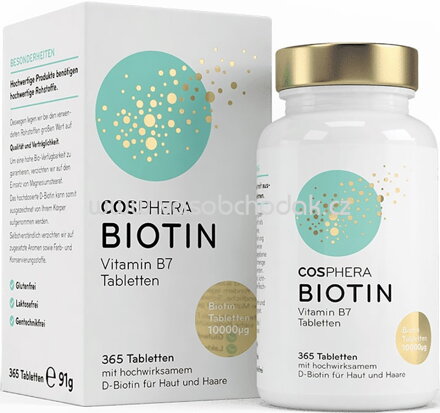 Cosphera Biotin Tabletten, 365 St, 91g