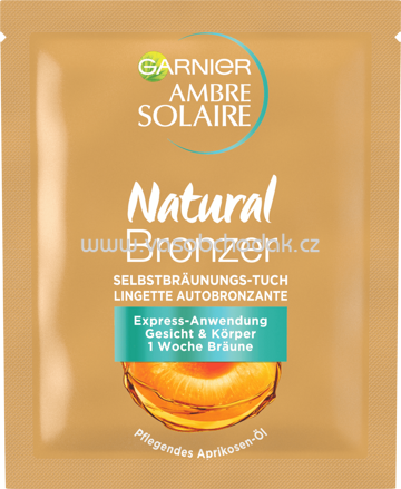 Garnier Ambre Solaire Selbstbräuner Tuch Natural Bronzer, 1 St