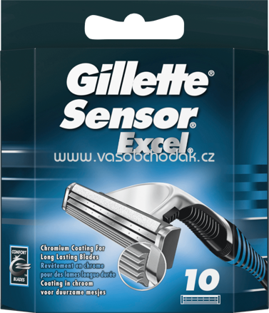 Gillette Rasierklingen Sensor Excel, 10 St