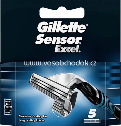 Gillette Rasierklingen Sensor Excel, 5 St