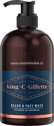 King C. Gillette Bartwaschgel, 350 ml