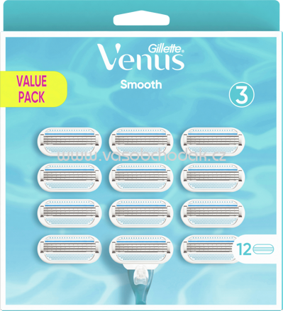 Gillette Venus Rasierklingen Smooth, 12 St