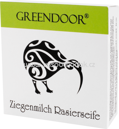 Greendoor Rasierseife mit Ziegenmilch, 80g