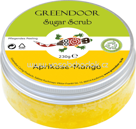 Greendoor Sugar Scrub Aprikose - Mango, 230g