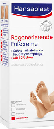 Hansaplast Fuß-Creme regenerierend mit 10% Urea, 100 ml