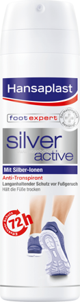 Hansaplast Fußdeo Antitranspirant Silver Active, 150 ml