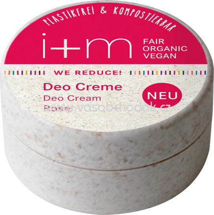 i+m Naturkosmetik Berlin Deo Creme WE REDUCE Rose, 30 ml