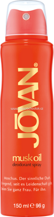 Jovan Deo Spray Musk Oil, 150 ml