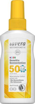 Lavera Sonnenmilch Kids sensitiv LSF 50+, 100 ml